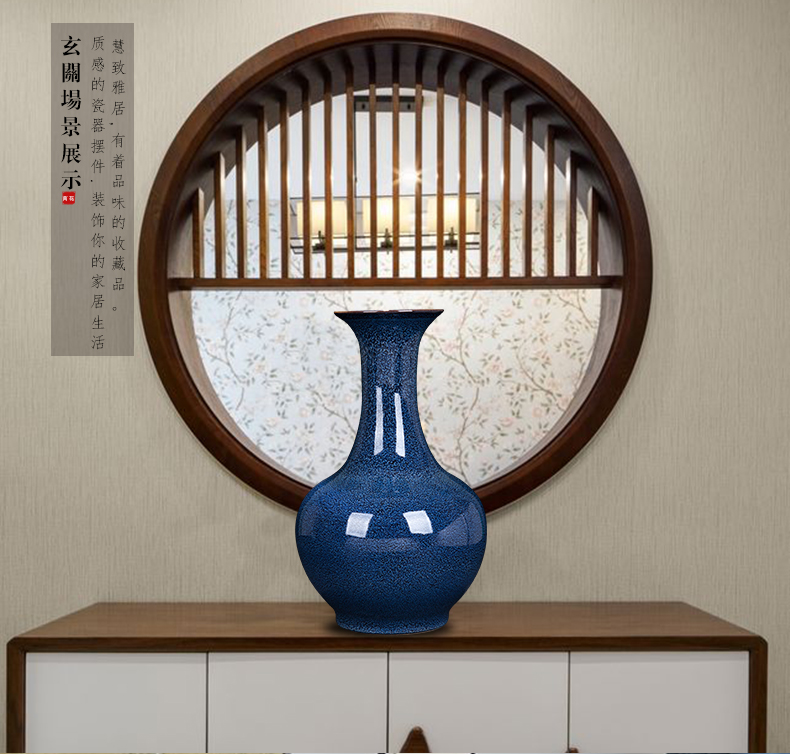 Jingdezhen ceramic variable glaze flower arrangement of new Chinese style household, sitting room porch vases, decorative porcelain furnishing articles