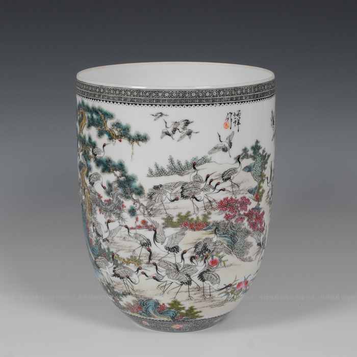 Jingdezhen ceramic vase porch place set adornment of I sitting room is contracted fashion Chinese antique furniture