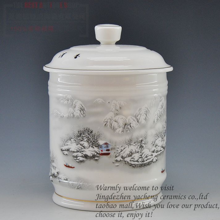 Jingdezhen ceramics large ipads porcelain cup with cover office man a cup of tea cups porcelain cup