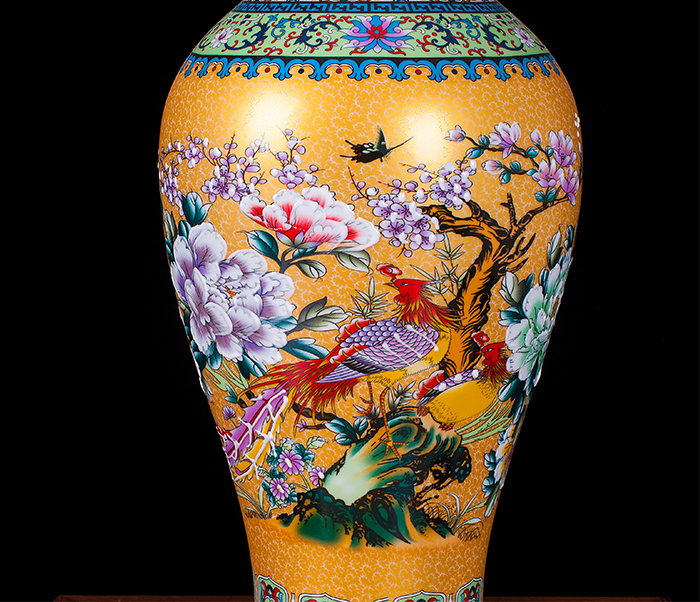 Jingdezhen ceramics modern marriage home sitting room European - style wine ark place large vase vases, TV ark