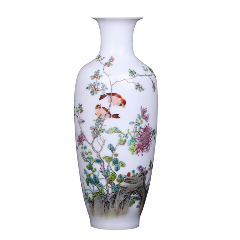 Jingdezhen ceramic checking out creative flower arranging place to live in the sitting room TV ark, arts and crafts porcelain vase decoration