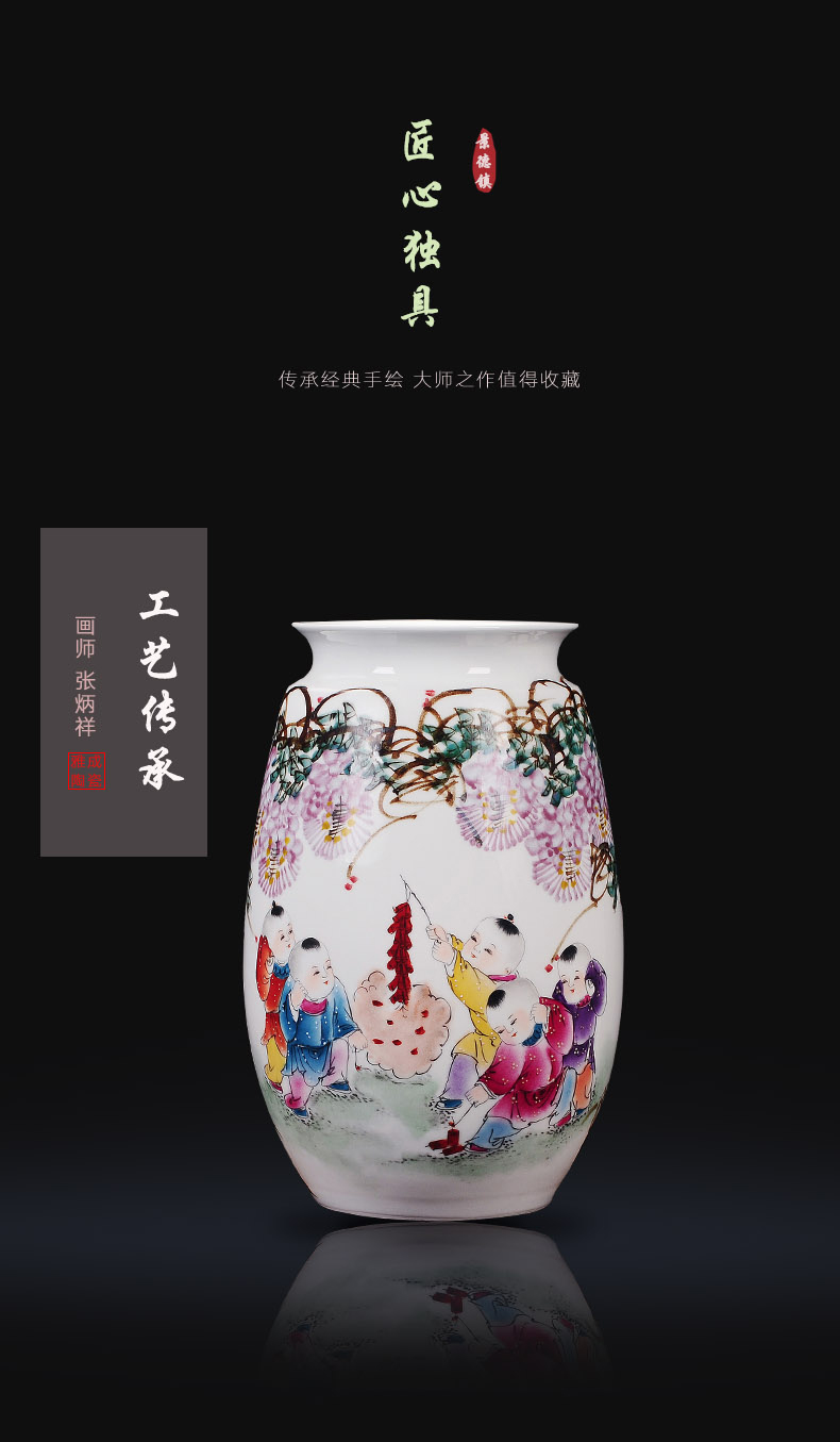 Jingdezhen ceramic pure hand draw the ancient philosophers make spring bottled act the role ofing is tasted furnishing articles home sitting room porch craft porcelain