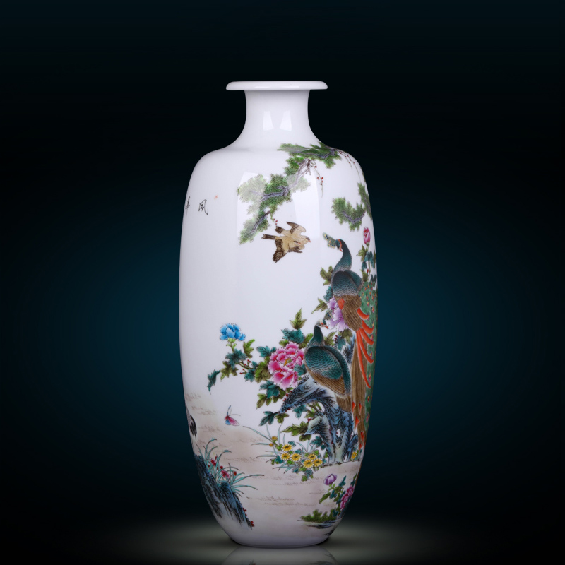Jingdezhen ceramic modern new Chinese style porch hand - made vases furnishing articles home sitting room TV cabinet decorative porcelain