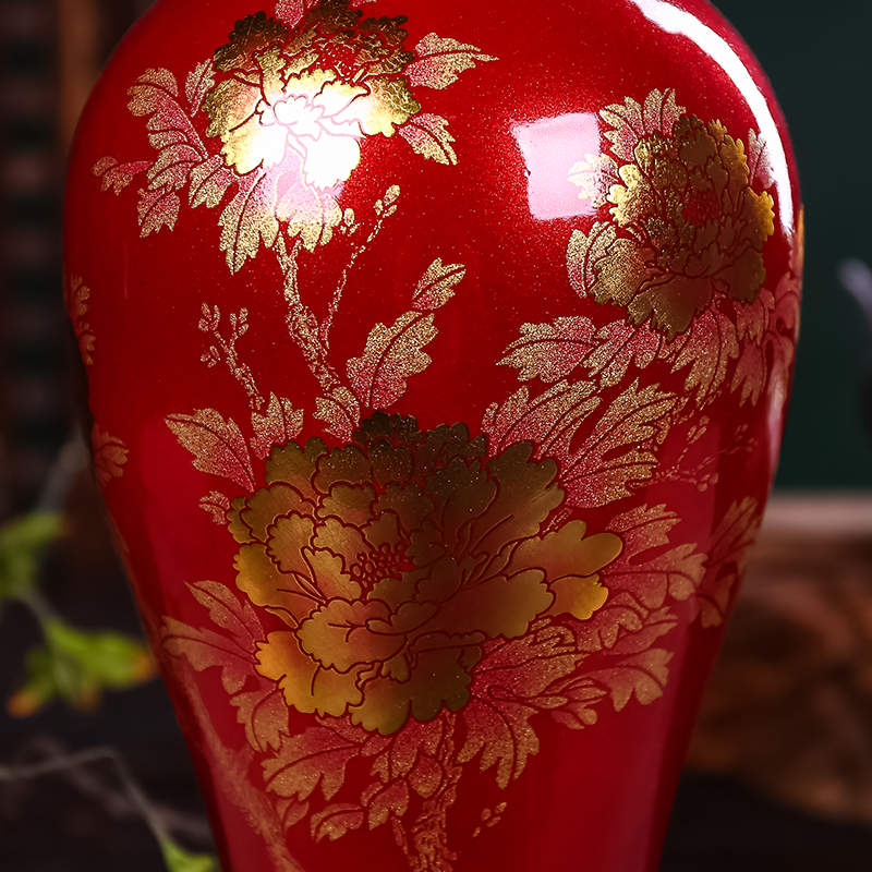 Jingdezhen ceramics vase furnishing articles sitting room adornment flower arranging flower vase wedding gift table household