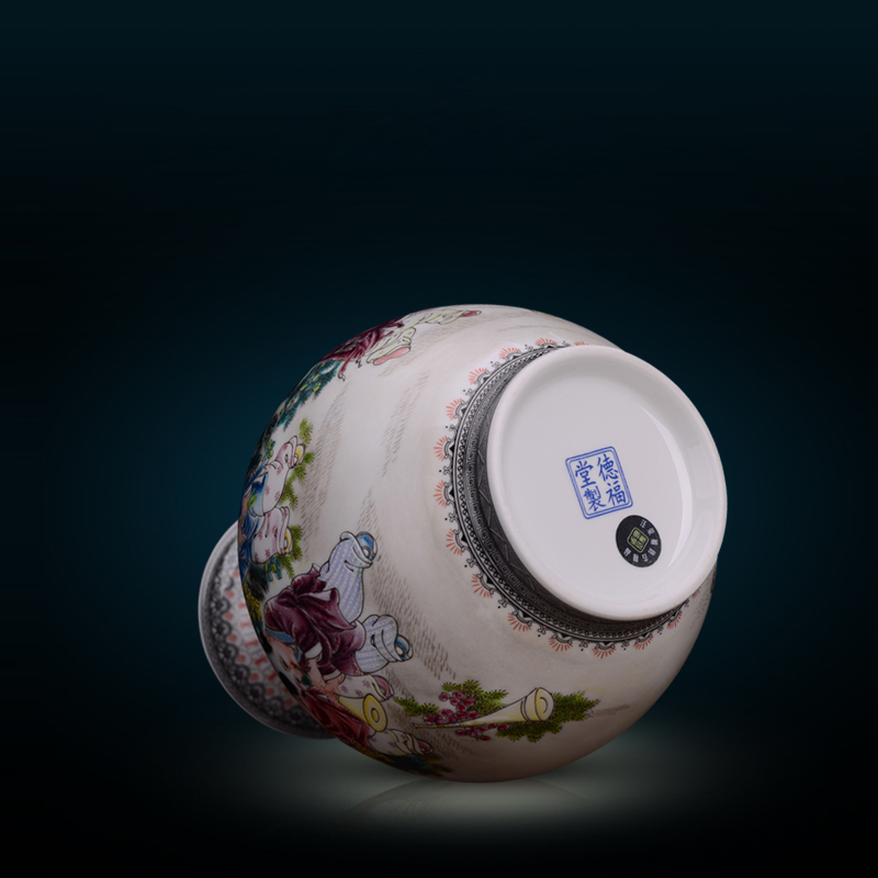 Jingdezhen ceramics fashion vase is I and contracted sitting room of Chinese style household furnishing articles decorative table mesa restoring ancient ways