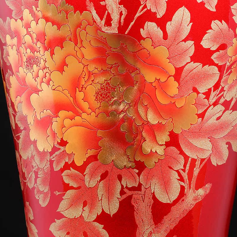 Jingdezhen ceramic Chinese American landing big vase sitting room place, a large European modern decoration