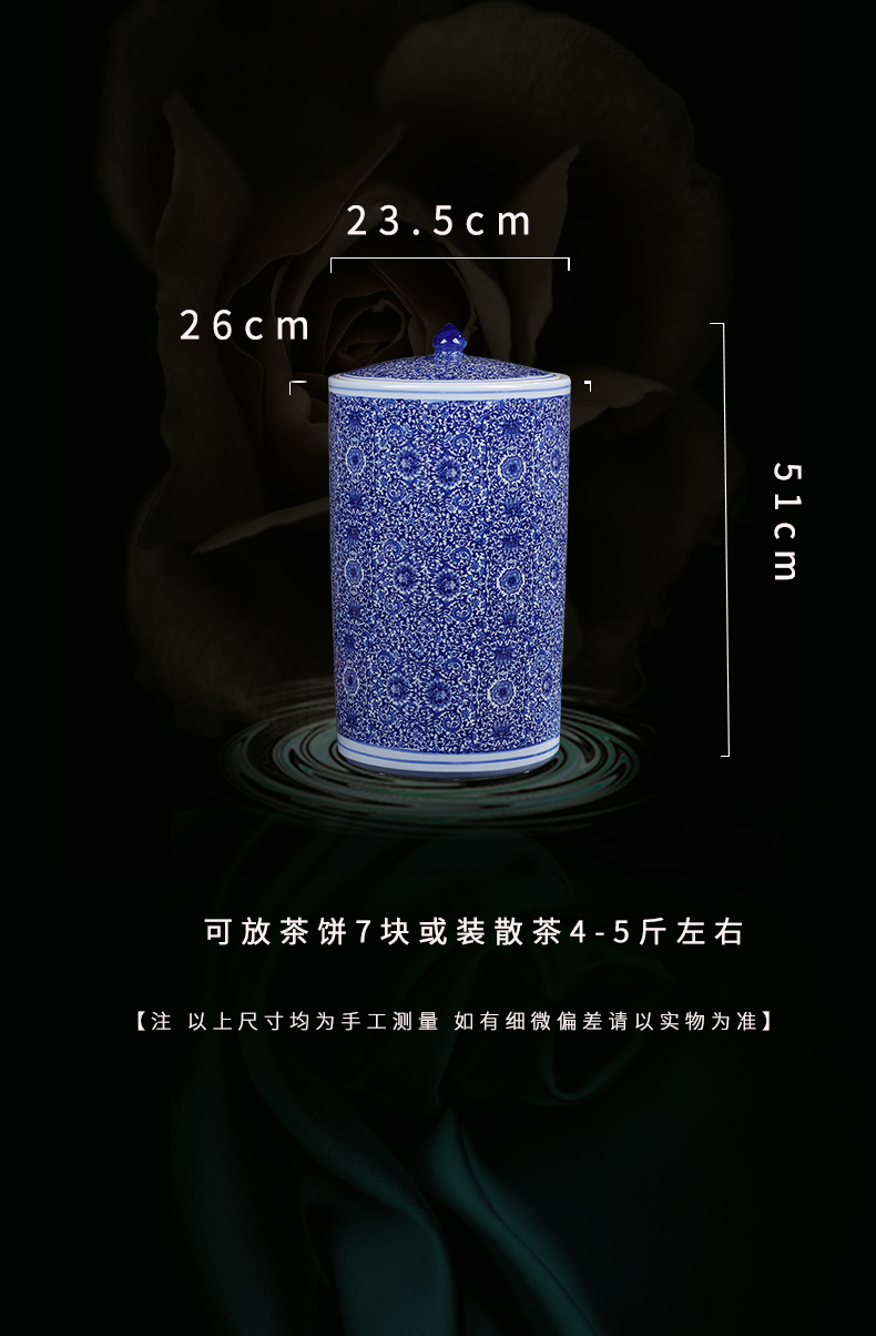 Jingdezhen ceramic POTS sub storage tank large Chinese general moisture caddy fixings meters pot pottery furnishing articles