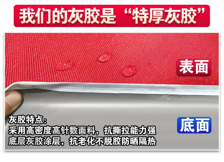 Outdoor Advertising Four-Leg Umbrella Tent Canopy Awning Large Stall Folding Umbrella Thickened Top Cloth Sunscreen 3x 3 Thickened