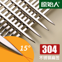 Original person Barbecue Sign 304 Stainless Steel Goat Meat String Roast string Steel Sign Iron Solder Flat Sign Supplies