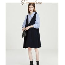 Large Code Gestational Woman Dress Spring Dress With Dress Medium Long commuter Pregnant Woman to Work Career Career Dress Spring Autumn Dress