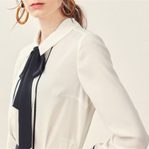 Pregnant womens work professional wear white shirt ol workplace 2021 spring fashion pregnant womens long-sleeved shirt top short section