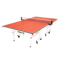 Comes with storage slot Pisces red table tennis table indoor home foldable mobile table tennis table standard size