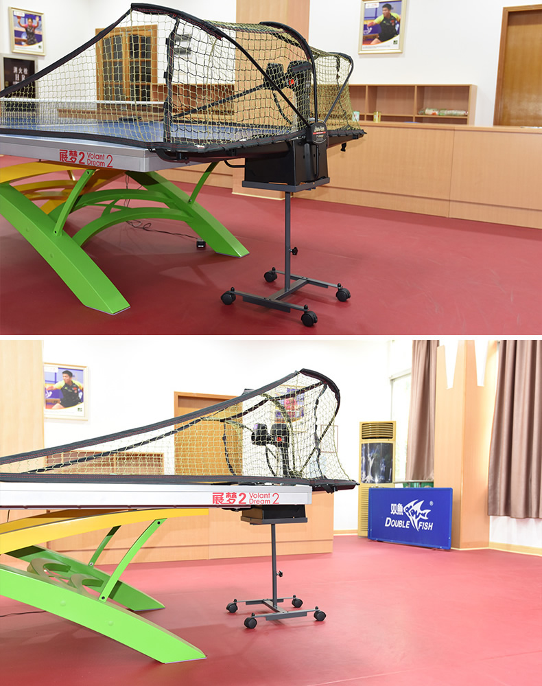Pisces nhạc ping pong bóng máy nhà tự động huấn luyện viên bóng di động chuyên nghiệp sàn đứng di động quả bóng bàn loại tốt