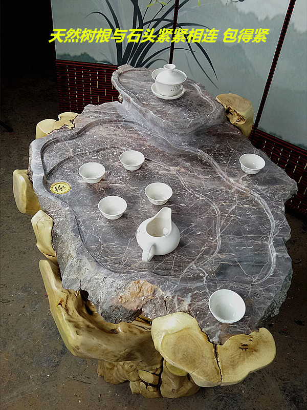 Rễ đá tự nhiên chạm khắc bàn trà toàn cây gốc rễ bàn trà tự nhiên túi đá bàn trà  ban đầu sinh thái độc đáo bàn cà phê - Các món ăn khao khát gốc bộ bàn ghế bằng gốc cây