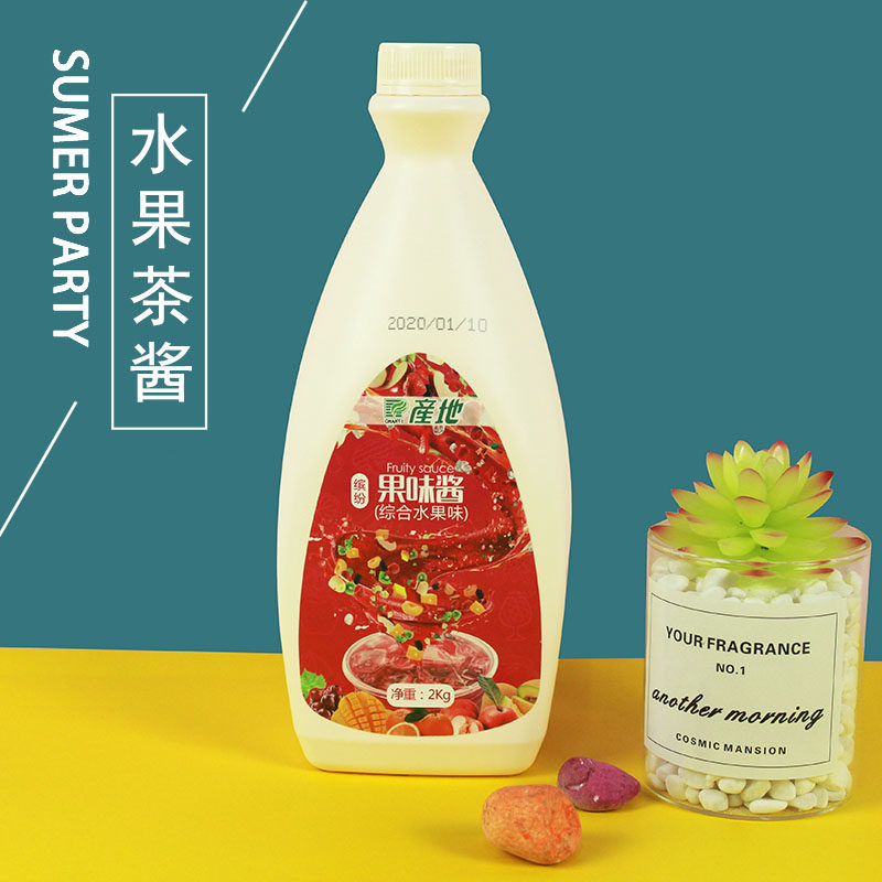 Production of the sign fruit sauce synthetic fruit tea milk tea shop raw material 2kg juice