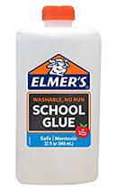 Elmer s Liquid School Glue White Washable 32 Ounces