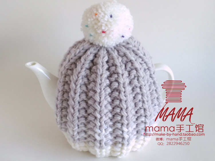Finished London pottery-special pot clothes wool knit Tapered Wool teapot sleeve Four-color optional