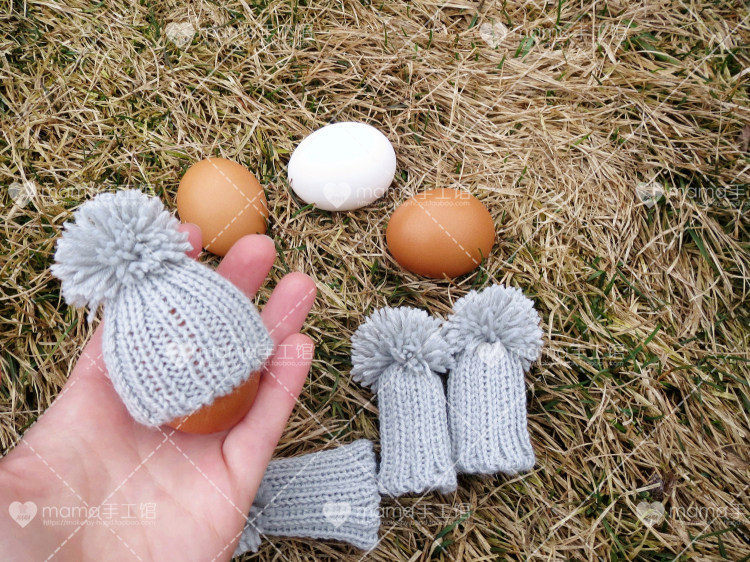 Finished Mama Handmade Gallery Knit Wool Thread Egg set of four sets Nordic upscale dining room utensils