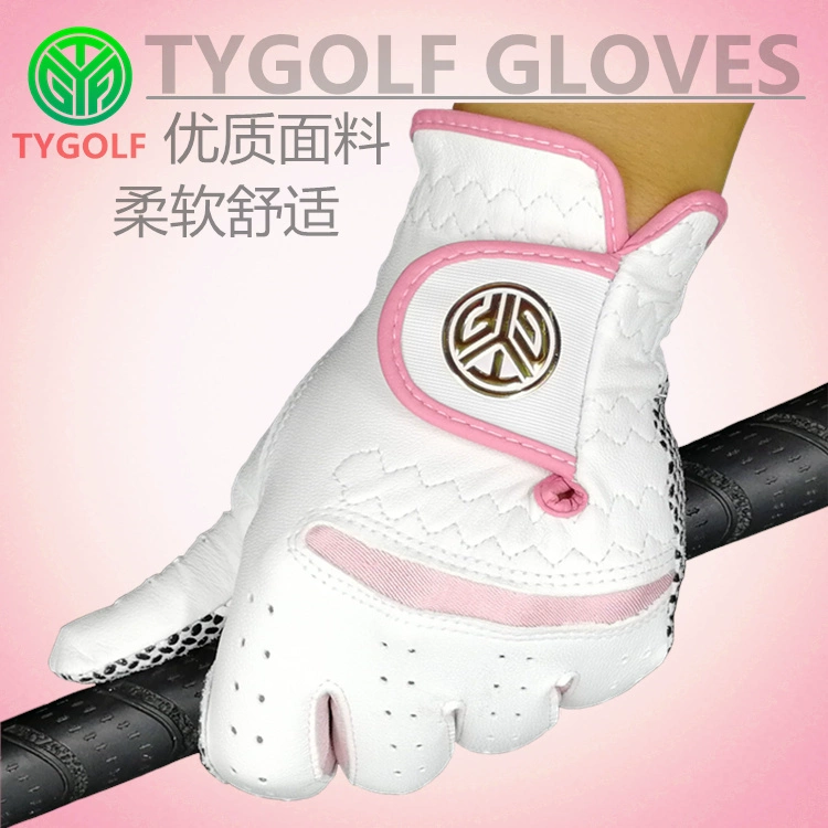 Găng tay golf Nữ Nhập khẩu Thắt lưng Lamb Hạt chống trượt Da thoáng khí Găng tay golf