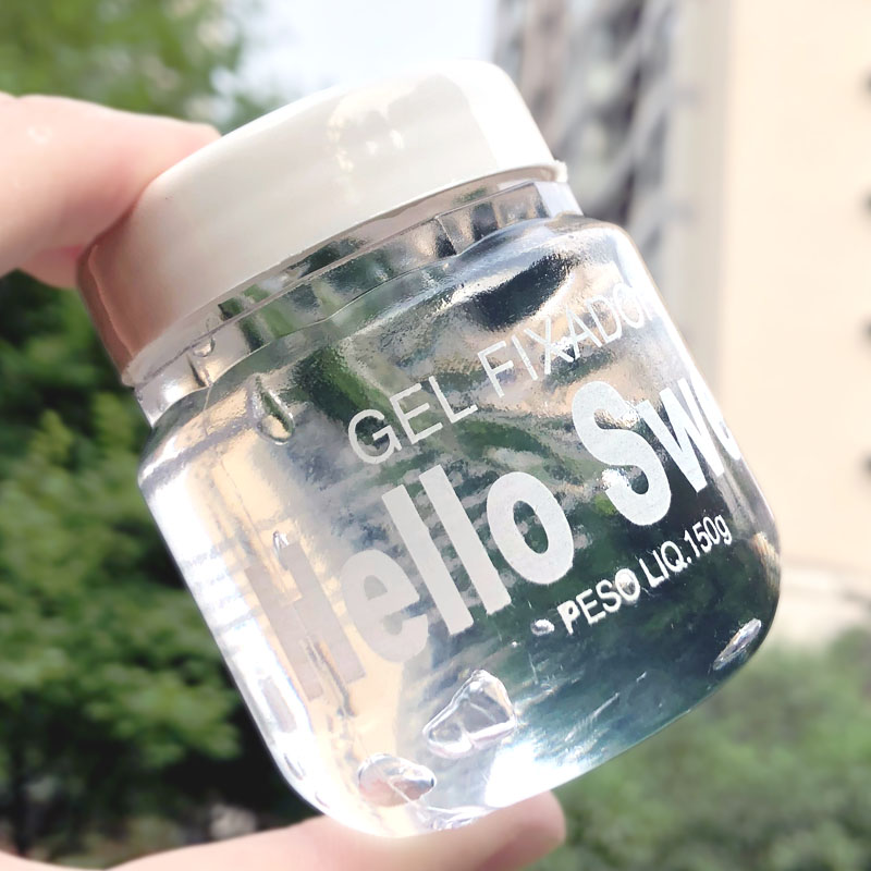 Gel cream makeup artist special plate hair transparent bridal hair gel hairstyle wet push crush hair moisturizing jelly set hair freeze