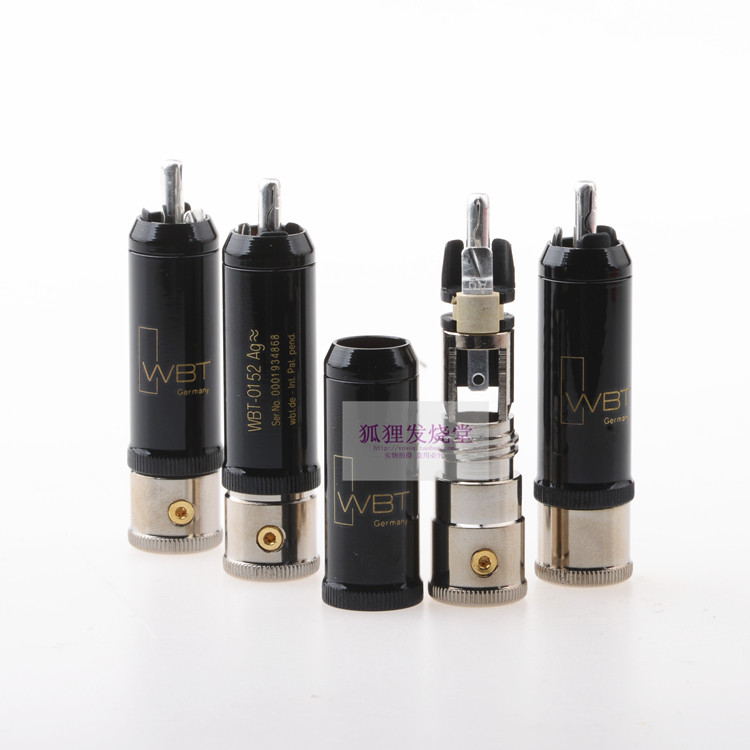 Germany WBT 0152AG flagship self-locking sterling silver version RCA plug 10 8MM large caliber welding single package