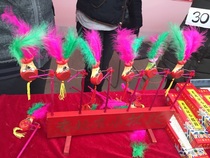 Traditional toys of old Beijing New Year gifts intangible cultural heritage small rocking drum rattle