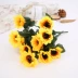 Mô phỏng Sun Flower Daisy Nhà hàng Phân vùng Phụ kiện Trang trí Vị trí Trang chủ Hoa Trang trí Ban công Trang trí Phụ kiện - Hoa nhân tạo / Cây / Trái cây