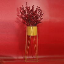 Nordic simple flower stand simulation flower living room balcony floor high branch dried flower decoration ornaments nail salon window furnishings