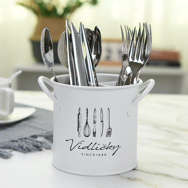 Export American Nordic ins wind belt separation drain simple personality knife and fork chopsticks storage tube tableware cage chopsticks rack
