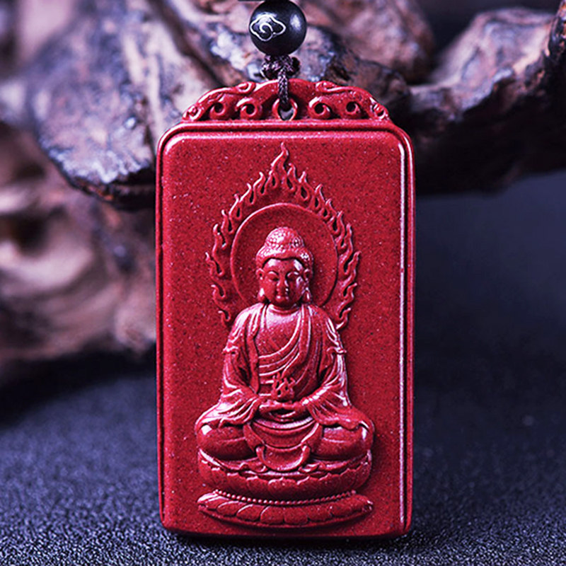 The cinnabar pendant is born, the Buddha, the big day, the Tathagata is a monkey, a sheep pendant