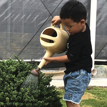 Gardening long mouth sprinkler thickened resin plastic watering pot shower pot Japanese large capacity 4L household watering pot
