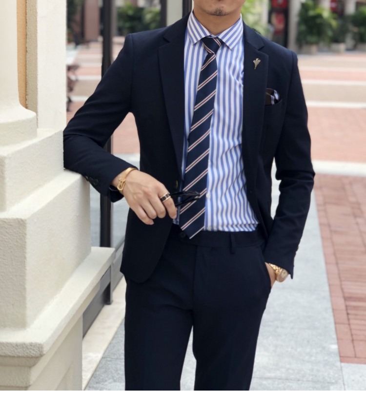 Hàn Quốc mẫu đơn giản cơ bản một bộ đồ đơn ngực nhiều màu thời trang hoang dã thủy triều nam phù hợp với phiên bản mỏng đồ vest