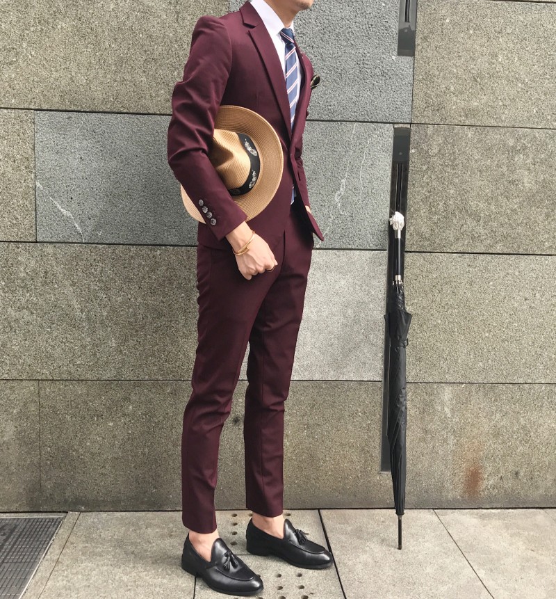 2018 Hàn Quốc mùa thu đơn giản và rõ ràng tự tu luyện một nút nhỏ phù hợp với bộ đồ thời trang nam vest nam cá tính