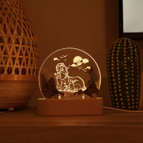 Honeybee Dad Duozodiac Headboard Sleep Light Romantic Ambience Light Soft Eyes Walk Heart Creative Blessings Gift