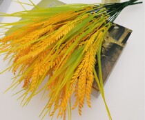 Simulation plant fake wheat ears rice grain rice crops to put bouquet plastic fake flowers big wheat ears simulation flowers