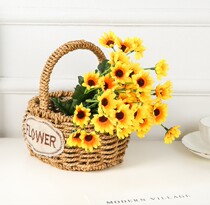 New emulated sun flower wedding decoration Sunflower Silk Cloth Fake Flowers Stage Cloth View To Put Bunch Of Sun Chrysanthemum Flowers