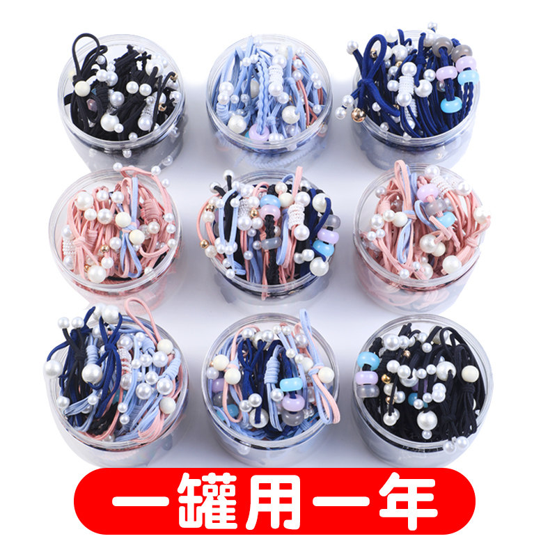 Head rope female Korean style net red 2019 new hair rope high elasticity ins hair ornament hair band simple tie band headdress