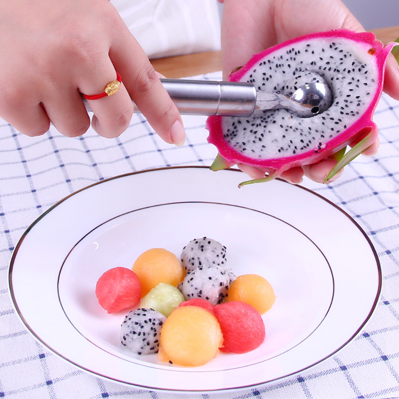 Fruit spoon ball digger digging fruit ball spoon shape round spoon multifunctional round ball scoop artifact cutting watermelon ball