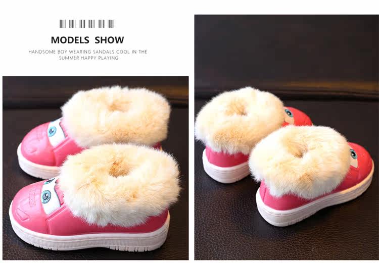 Chaussons enfants en autre pour hiver - semelle caoutchouc Wear - Ref 1011756 Image 14