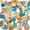 Original horseshoe abstract sticker art and literary journal