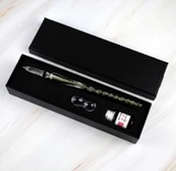 Стеклянный ретро комплект ручной работы, ручка для школьников, подарочная коробка, градиент, популярно в интернете