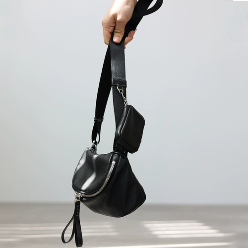 Кожаная нагрудная сумка, дизайнерская сумка через плечо, поясная сумка, воловья кожа