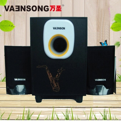 Halloween V-160 energy-saving USB wooden 2 1 subwoofer audio computer desktop home notebook mobile phone speaker