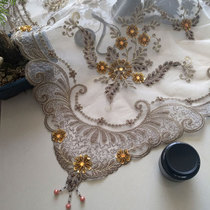 European lace Bedside table Air conditioning TV refrigerator Tea set Tea tray Ash cover cloth dustproof universal cover cloth Towel rope embroidery