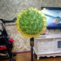 Fan cover Dust cover Floor cover Electric fan cover All-inclusive pastoral fabric electric fan cover round household industrial