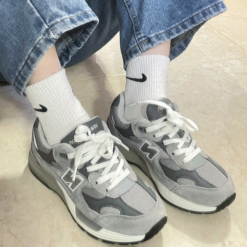 Spring New Balance 992 Unisex Retro Running Shoes Official Authentic N-Logo Sneakers Couple Dad Shoes Casual Shoes Spring New Balance 992 Unisex Retro Running Shoes Official Authentic N-Logo Sneakers Couple Dad Shoes Casual Shoes
