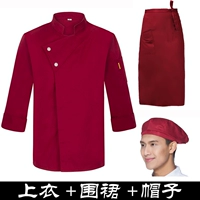 Красный фартук, шапка