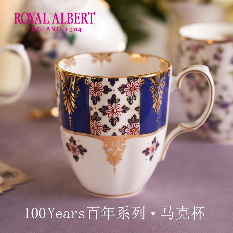 Royalalbert British Royal Albert Century-Old Bone China Mug Tea Cup Water Cup Coffee Cup European Style Royalalbert British Royal Albert Century-Old Bone China Mug Tea Cup Water Cup Coffee Cup European Style