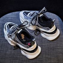 South Korea Tide brand old shoes womens ins2021 new youth wild sports casual shoes Super fire smoke thick soles shoes