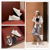 Korea Tide brand 2021 New thick-soled small white shoes women Joker inside increase casual board shoes muffin biscuits shoes